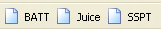 Bookmarklets in the toolbar of the browser.