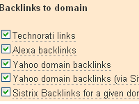 Sistrix Backlinks for a given domain