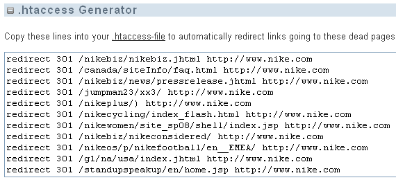 link-juice-recovery-htaccess .htaccess Generator