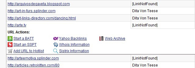 URL Actions Further URL Actions