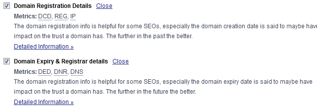 Domain Registrierungs Details Domain Registrierungs Details