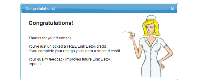 Link Detox Feedback Your quality feedback improves future Link Detox reports.