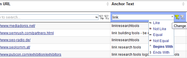 Filter by a specific word fragment Filter by a specific word fragment