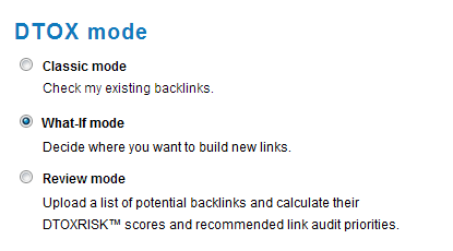 Link Detox - What-if and Review mode Link Detox - What-if and Review mode