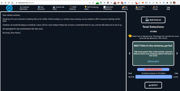 AI Content Detector by Kazanseo