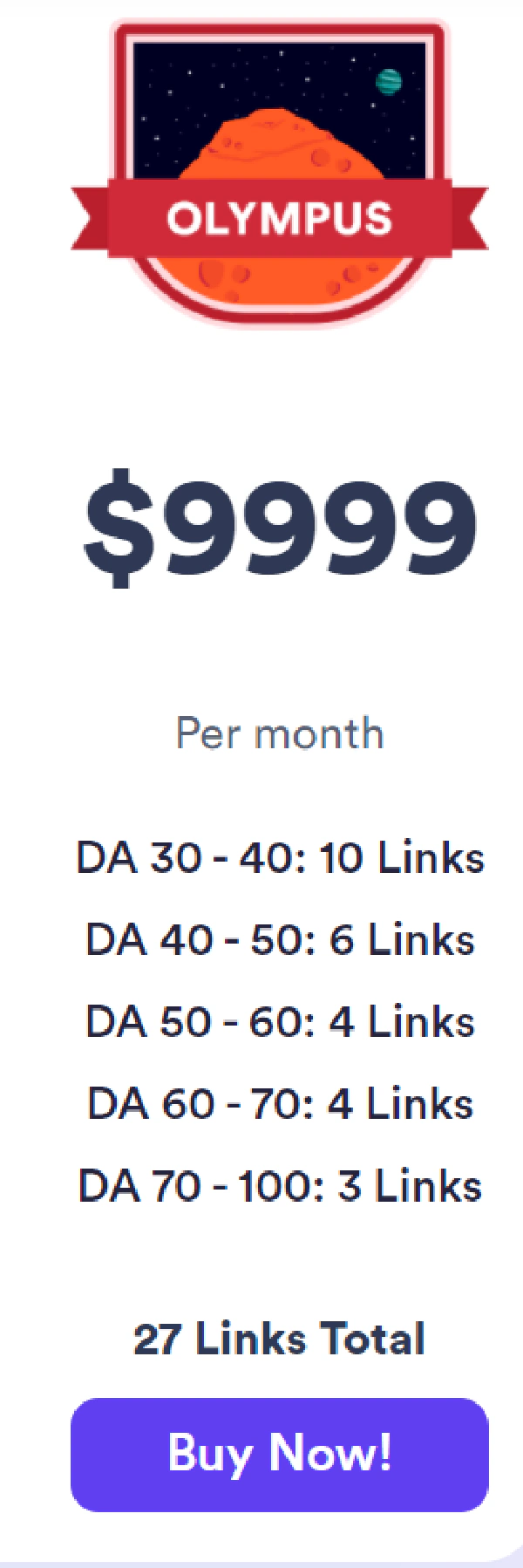 27 links based on meaningless domain-rating metric