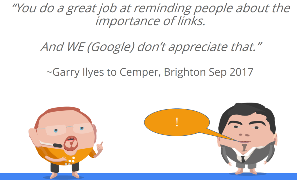 Cemper Reminds People About Links and Google doesn’t like it.