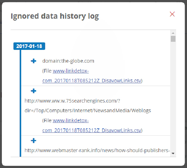 disavow-history-log