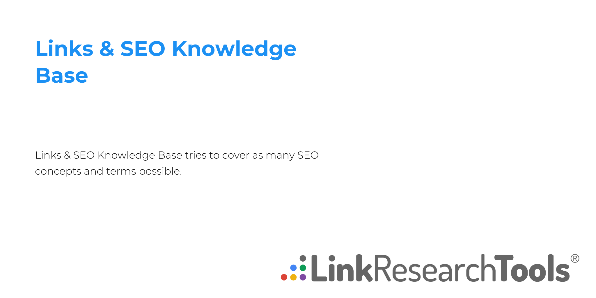 Links & SEO Knowledge Base