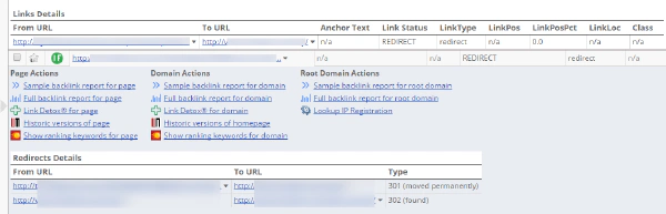 redirect detail table in BLP