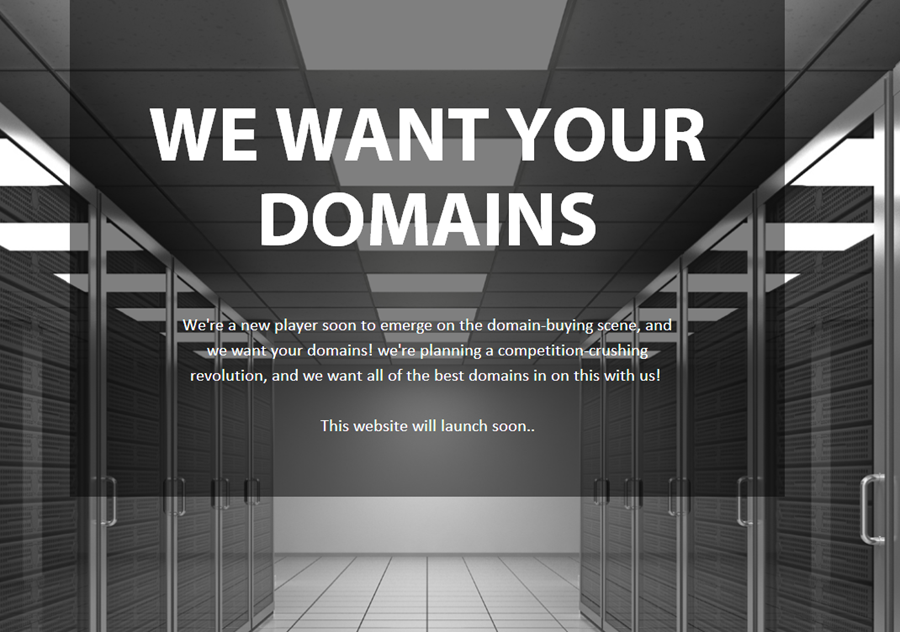 wewantyour domains