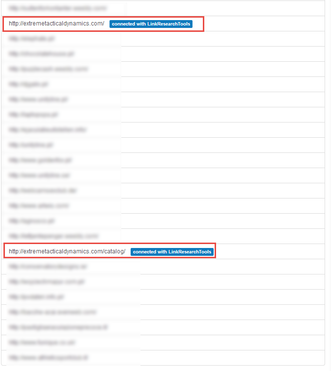 Google Search Console integration with LinkResearchTools