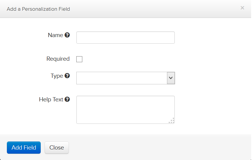 Pitchbox Create Personalization Fields