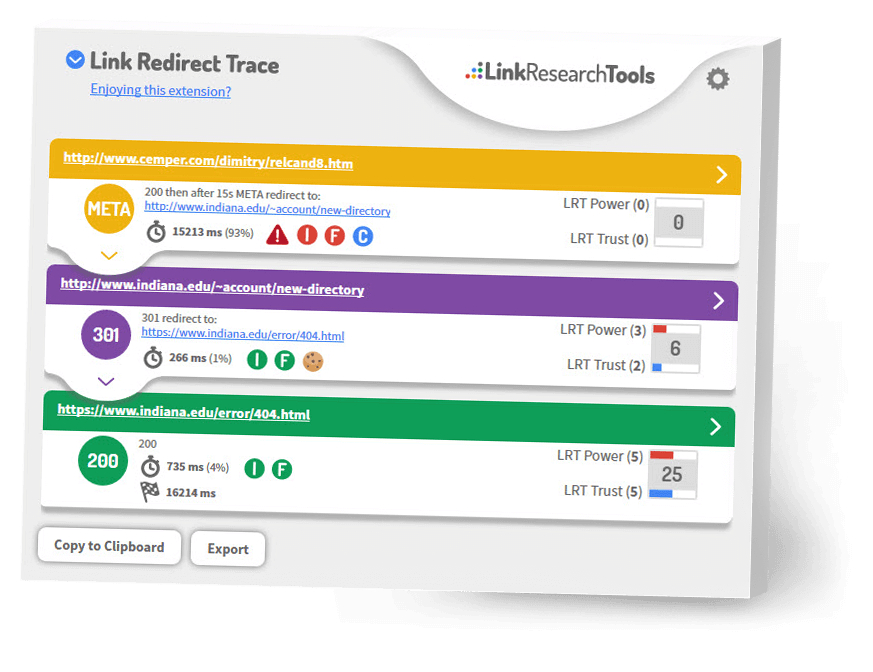 Link Redirect Trace Browser Extennsion v.0.8.0 Link Redirect Trace Browser Extennsion