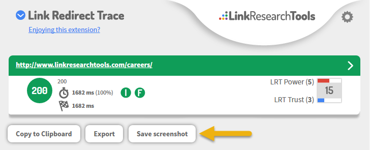 link-redirect-trace-screenshot